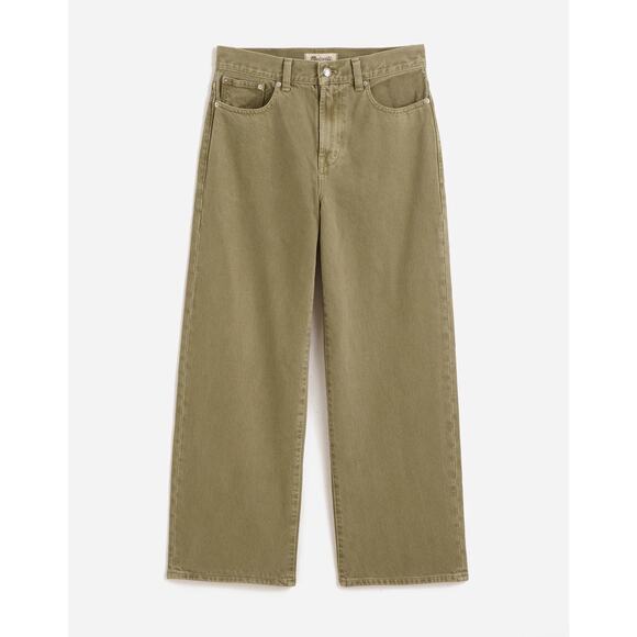 NWT Madewell The Perfect Vintage Wide-Leg Crop Jean  in Faded Fatigue size 28 - Picture 4 of 10